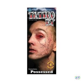 Tinsley Possessed Veins Temporary Tattoos Packaging